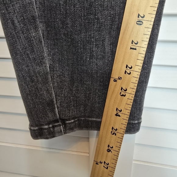 GAP Women Black Paperbag‎ High Rise Tapered Jeans Sz Medium Minimalist Old Money - Picture 11 of 12